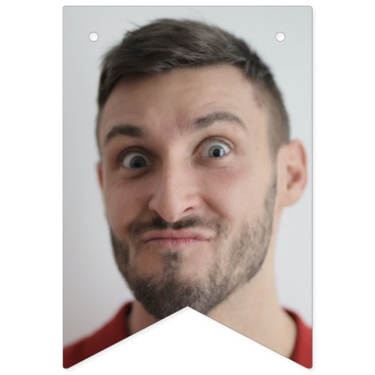 Selfie-fotouploaden | Jouw Face Fun Party Vlaggetjes (Tweede vlag)