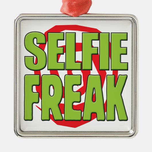 Selfie Freak G Metalen Ornament (Voorkant)