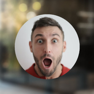 Selfie Funny Birthday Bachelor party Your Face Raamsticker