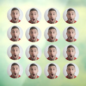Selfie | Funny Birthday Bachelor party Your Face Raamsticker (Vel 3)