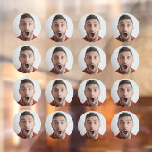 Selfie | Funny Birthday Bachelor party Your Face Raamsticker (Vel 2)
