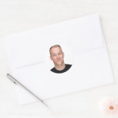 Selfie | Funny Birthday Bachelor party Your Face Ronde Sticker (Envelop)