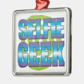 Selfie Geek v3 Metalen Ornament (Links)