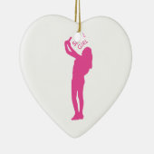 Selfie Girl Graphic Keramisch Ornament (Rechts)