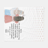 Selfie Girls Best Friends Custom Letter Note Fleece Deken (Voorkant (Horizontaal))