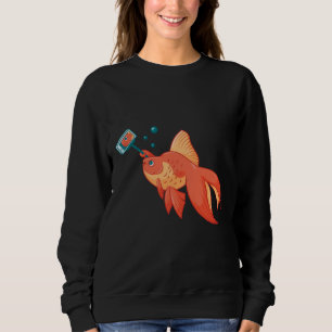 Selfie Gold Fish Trui