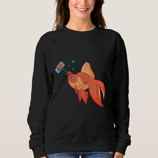 Selfie Gold Fish Trui (Voorkant)