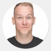 Selfie | Grappige verjaardag vrijgezellenfeest Je  Ronde Sticker (Voorkant)