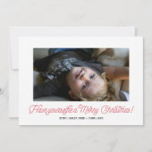 Selfie Holiday-fotokaart Feestdagenkaart (Voorkant)