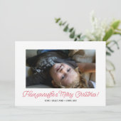 Selfie Holiday-fotokaart Feestdagenkaart (Staand voorkant)