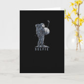 Selfie in de maan kaart (Gele Bloem)