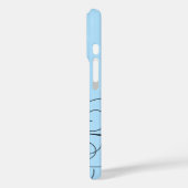 SELFIE-kalligrafie met Ice Blue-Mode Case-Mate iPhone Case (Achterkant / Links)