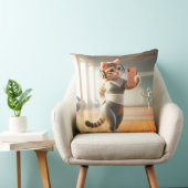 Selfie Kat Steelt de Show Kussen (Stoel)