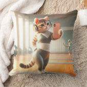 Selfie Kat Steelt de Show Kussen (Deken)