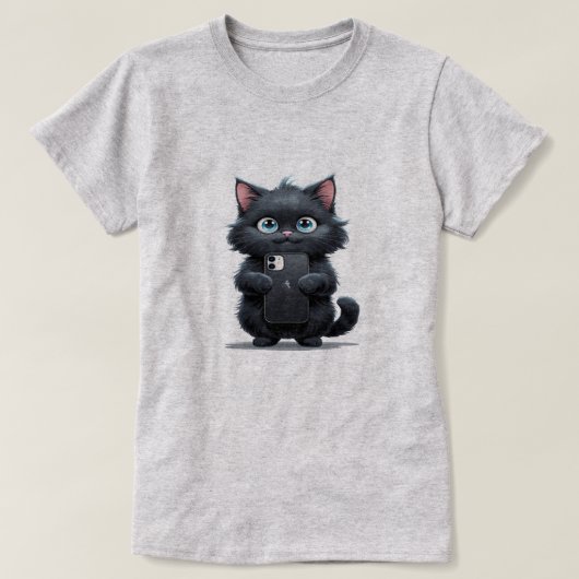 Selfie Kat T-shirt (Design voorkant)