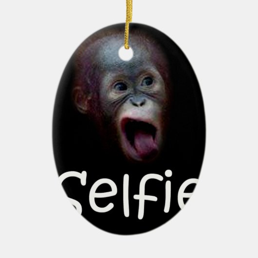Selfie Keramisch Ornament (Voorkant)