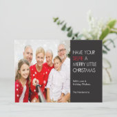 Selfie kerst Kaart (Staand voorkant)