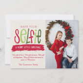 Selfie-kerstWenskaart Kaart (Voorkant)