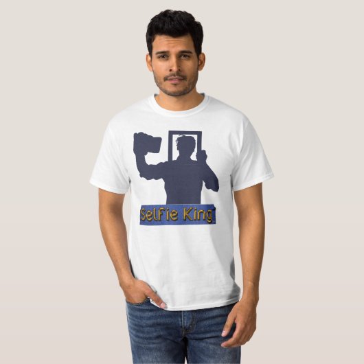 Selfie King T-Shirt (Voorkant volledig)