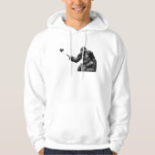 Selfie-mannen hoogohemd hoodie (Voorkant)