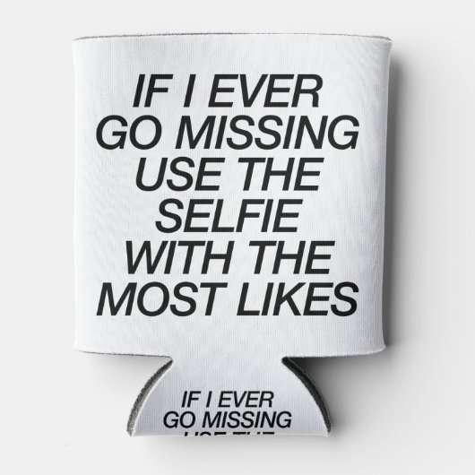 Selfie met de meest waarschijnlijke blikjeskoeler (Voorkant)