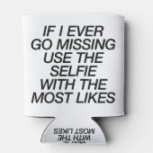 Selfie met de meest waarschijnlijke blikjeskoeler (Achterkant)