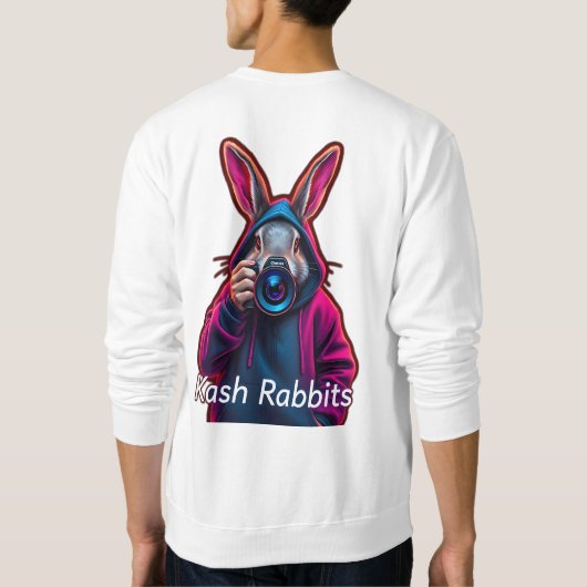 Selfie met Neon Kash konijn Trui (Achterkant)