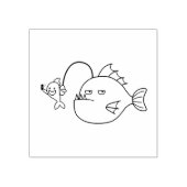 Selfie met zeeduivel rubberstempel (Afrduk)