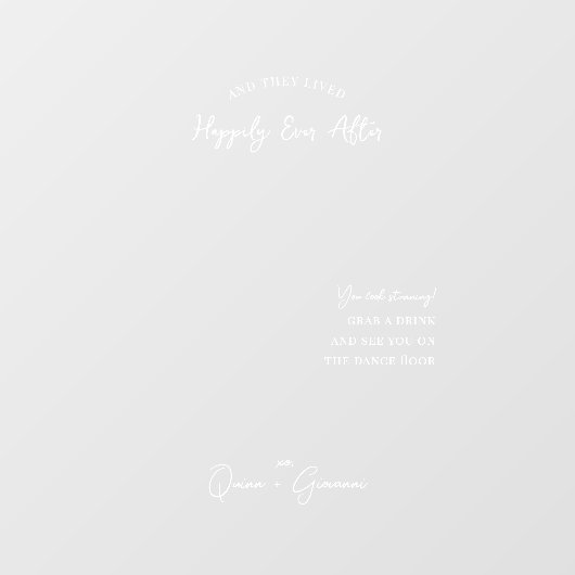 Selfie Mirror | Bruiloft Welkomstbord Decal (Vel)