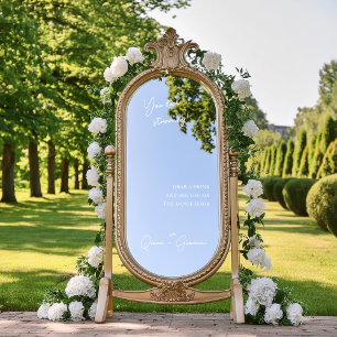 Selfie Mirror   Bruiloft Welkomstbord Decal