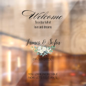 Selfie Mirror Wedding Welkomstreceptie Bloemen Raamsticker (Vel 2)