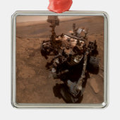 Selfie NASA Mars Curiosity Rover Red Planet Metalen Ornament (Voorkant)