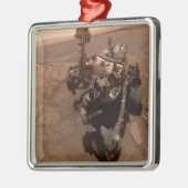 Selfie NASA Mars Curiosity Rover Red Planet Metalen Ornament (Links)