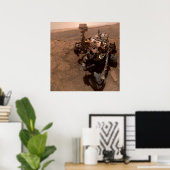 Selfie NASA Mars Curiosity Rover Red Planet Poster (Thuiskantoor)