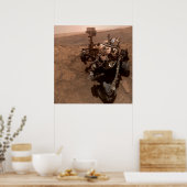 Selfie NASA Mars Curiosity Rover Red Planet Poster (Keuken)
