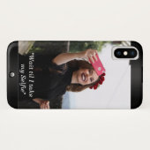 Selfie Photo iPhone Case (Achterkant (horizontaal))