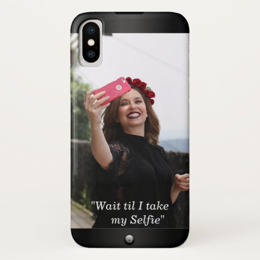 Selfie Photo iPhone Case (Achterkant)