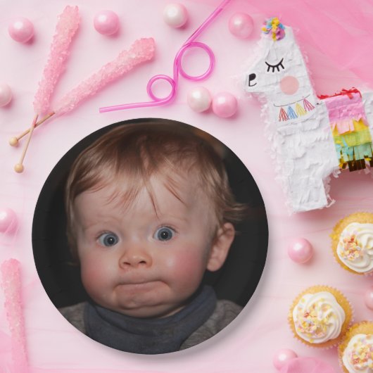 Selfie Photo Upload | Your Face Fun party  Papieren Bordje (Feest)