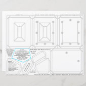 Selfie Picture Frame For 2x3 Photo Printable or (Voorkant / Achterkant)