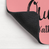 Selfie Queen Naam Gepersonaliseerd Koraal Sinaasap Muismat (Hoek)