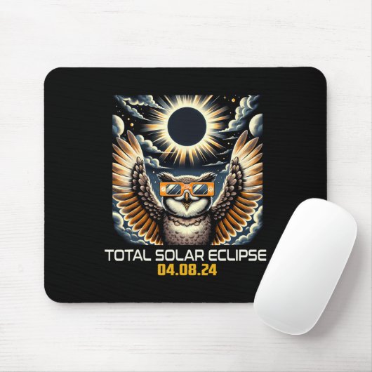Selfie Solar Eclipse Solar Eclipse 2024 Totaliteit Muismat (Met muis)