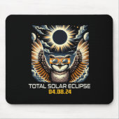 Selfie Solar Eclipse Solar Eclipse 2024 Totaliteit Muismat (Voorkant)