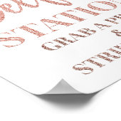 Selfie Station Huwelijksbord Roze Goud Poster (Hoek)