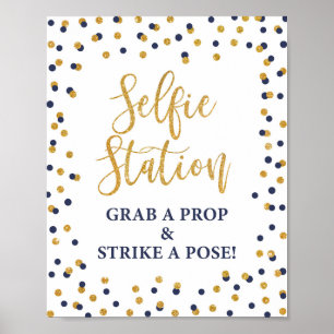 Selfie-station Pak een prop en strik een poststemp Poster