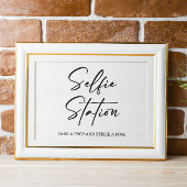 Selfie-station Trouwbord Poster