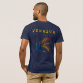 Selfie T-shirt - Blauwe & Rode Logo (Achterkant volledig)
