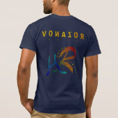 Selfie T-shirt - Blauwe & Rode Logo (Achterkant)
