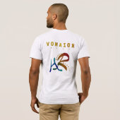 Selfie T-shirt - Boston met Blauwe & Rode Logo (Achterkant volledig)