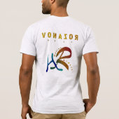 Selfie T-shirt - Boston met Blauwe & Rode Logo (Achterkant)