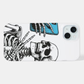 Selfie-Time Skeleton Phone Case iPhone Hoesje (Achterkant horizontaal)